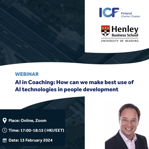 Webinar | AI in Coaching : How can we make best use of AI technologies in people development