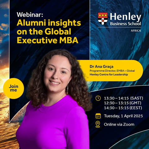 Webinar: Alumni Insights on the Henley EMBA - Global