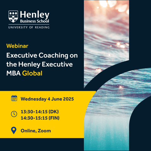 Webinar: Executive Coaching on the Henley Executive MBA