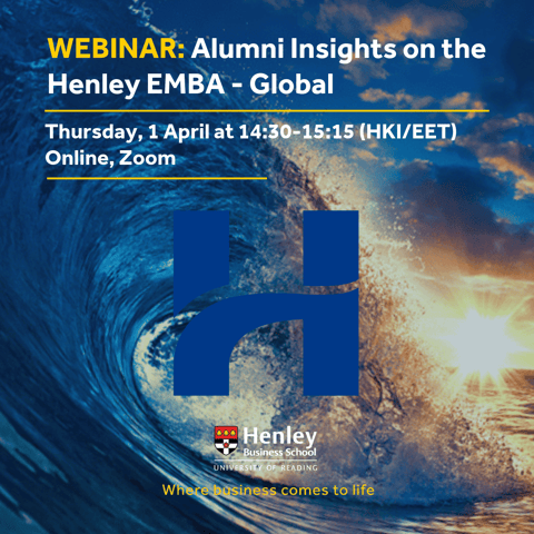 Webinar: Alumni Insights on the Henley EMBA - Global