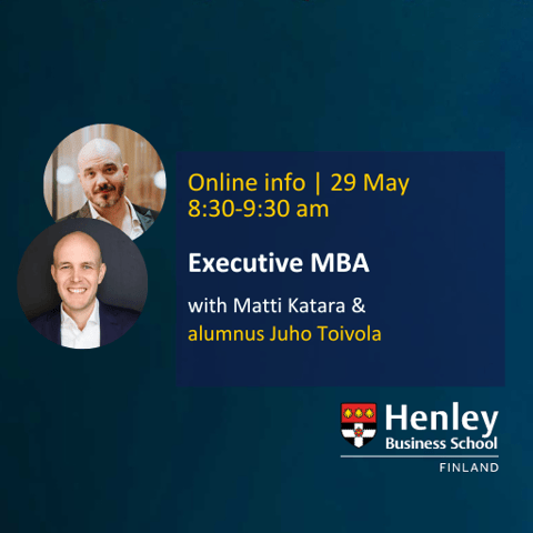 Executive MBA Online info with alumnus Juho Toivola
