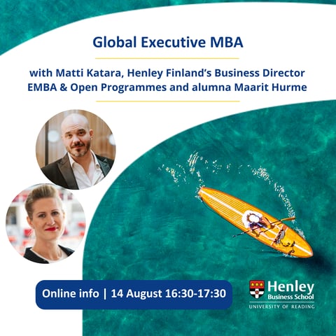 Global Executive MBA | Online info session with alumna Maarit Hurme